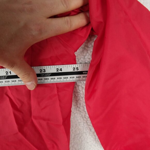 Vintage Rain Jacket Mens Large Red Hooded Lightweight Athletic Full Zip 70S 80S - Picture 7 of 8
